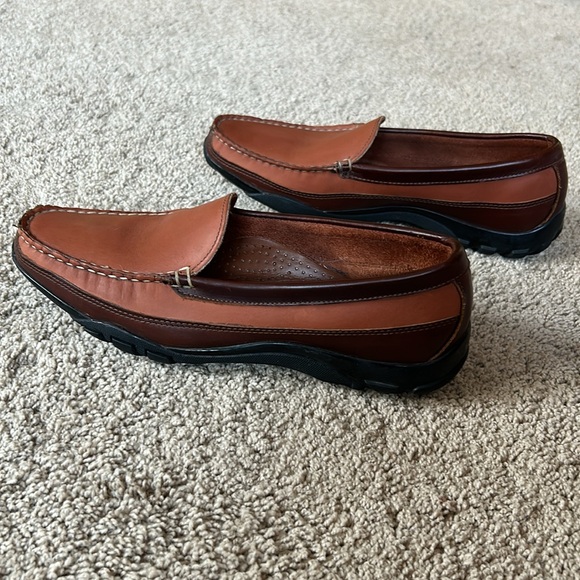 Allen Edmonds Boulder Loafers Mens size 9 D Brown Leather Moc Driving Shoes - Picture 4 of 7